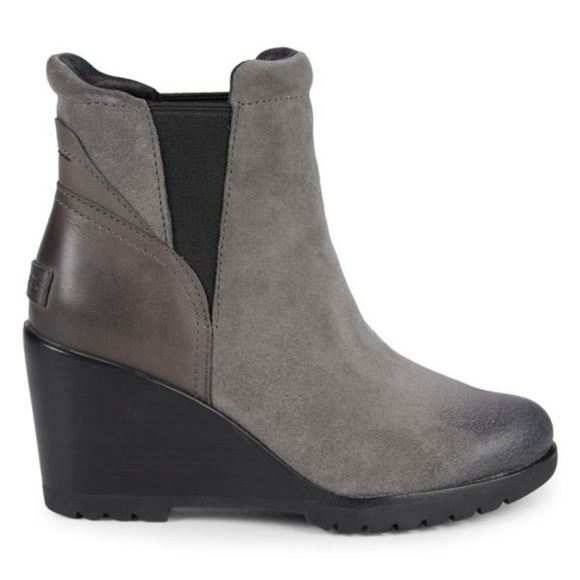 Sorel Women's Suede After Hours Chelsea Wedge Boot 7.5 - Picture 1 of 14